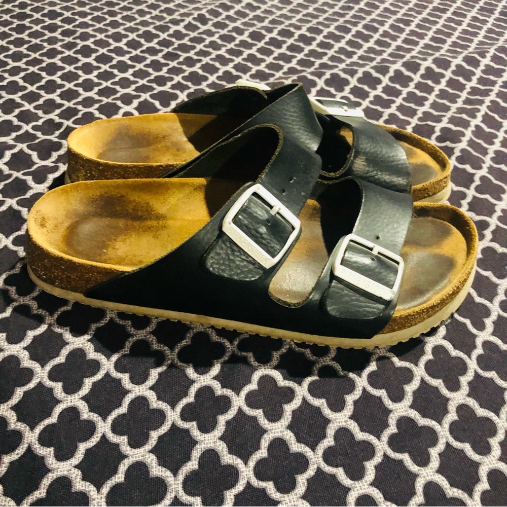 Birkenstock Arizona Birko Sandals Womens Sz 40 \ US 9.5 Black Casual S5